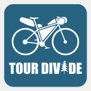 Tour Divide Bikepacking Square Sticker