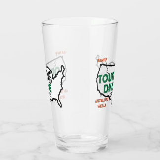 Tour Divide USA logo pint glass
