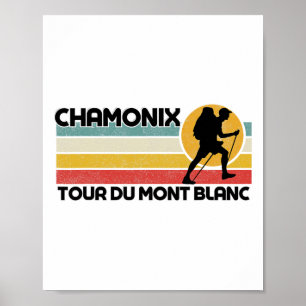 Tour Du Mont Blanc Chamonix Resort Area Skiing, Cl Poster