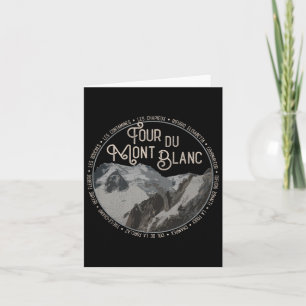 Tour Du Mont Blanc Gear European Hiking Trail Souv Card