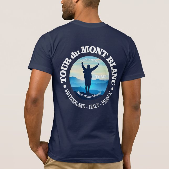 Tour du Mont Blanc (V) T-Shirt (Back)