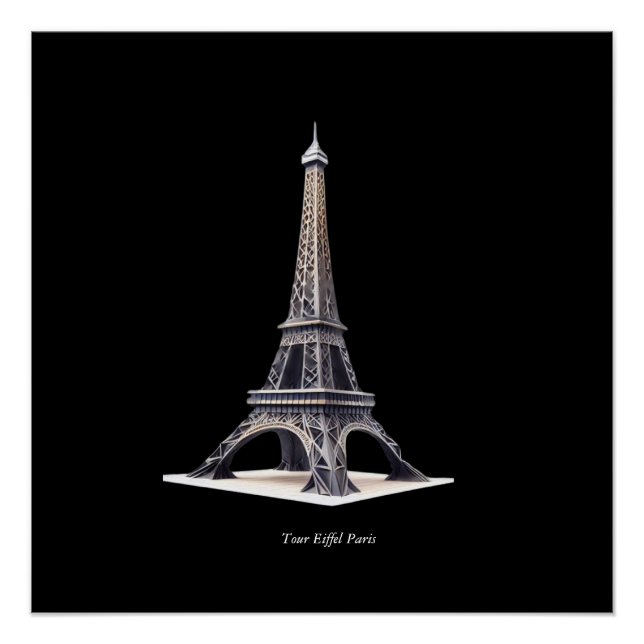 Tour Eiffel Paris France Poster (Front)