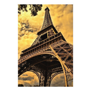 Tour Eiffel Paris France Poster (Satin)