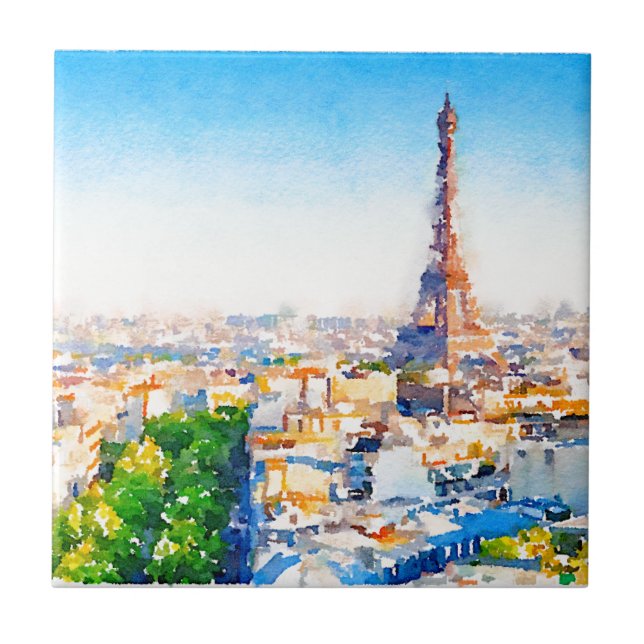 Tour Eiffel - Paris Tile (Front)
