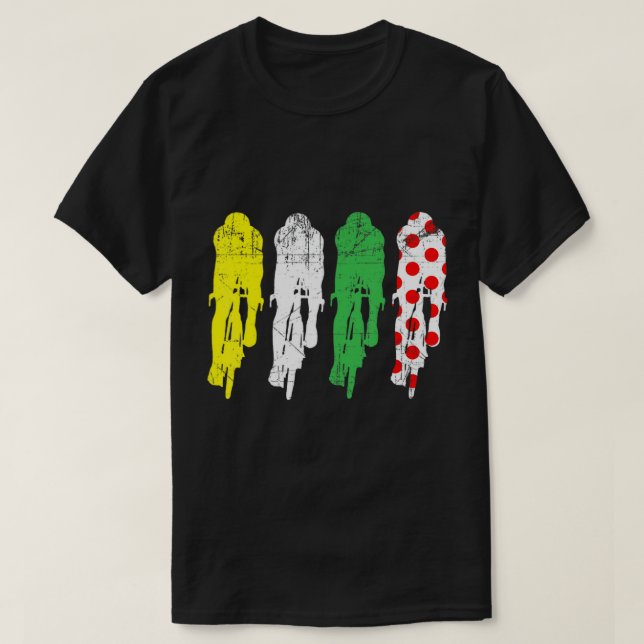 Tour France Jersey Colours Cyclists T-Shirt (Design Front)