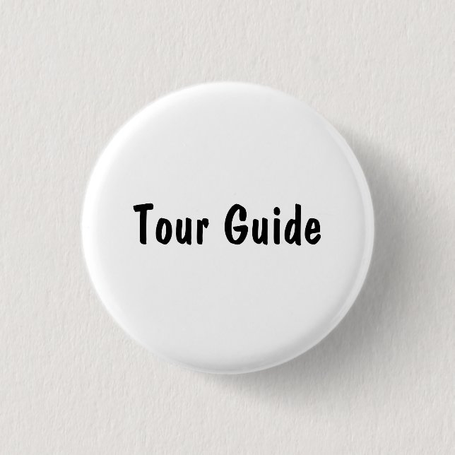 Tour Guide 3 Cm Round Badge (Front)
