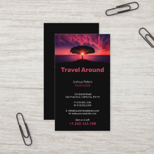Tour Guide Best Vacations Business Card