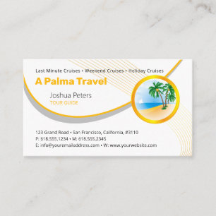 Tour Guide Best Vacations Business Card