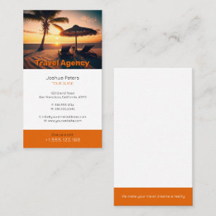 Tour Guide   Best Vacations Business Card