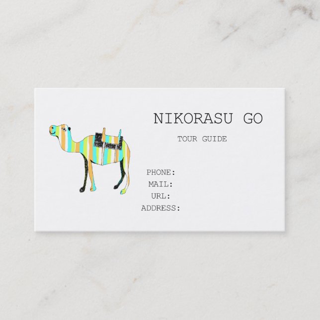 TOUR GUIDE BUSINESS CARD (Front)