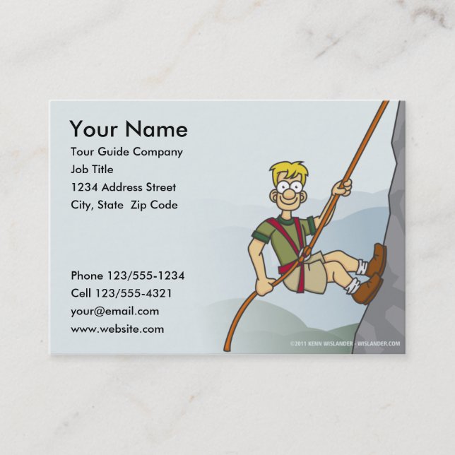 Tour Guide Business Card (Front)