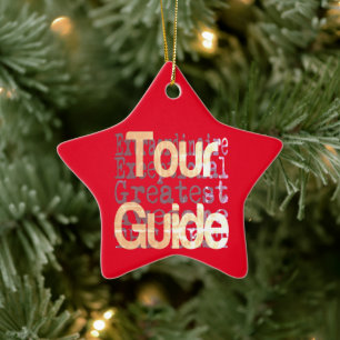 Tour Guide Extraordinaire Ceramic Tree Decoration