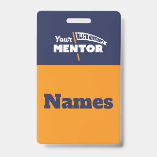 Tour Guide Name Tags - Orange Badge ID Badge