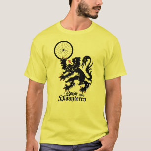 Tour of Flanders (De Ronde) Lion holding Wheel T-Shirt