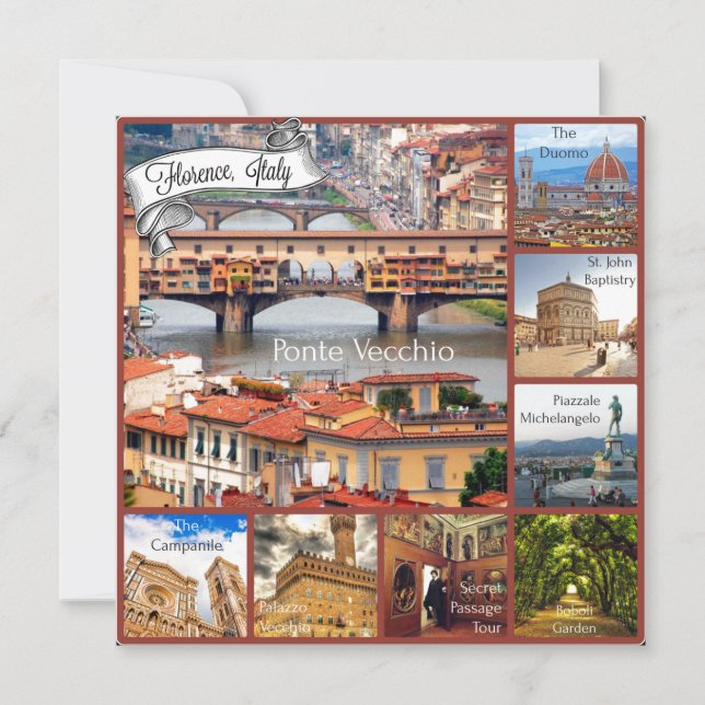Tour of Florence, Italy Card (Front)