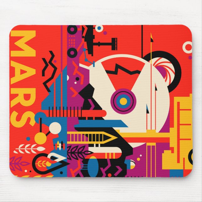 Tour of Mars Mouse Mat (Front)