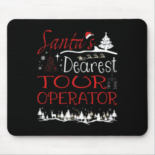 Tour Operator Xmas Job Funny Christmas Mouse Mat
