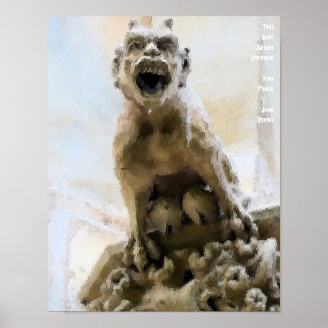 Tour Saint Jacques Grotesque Poster (Front)