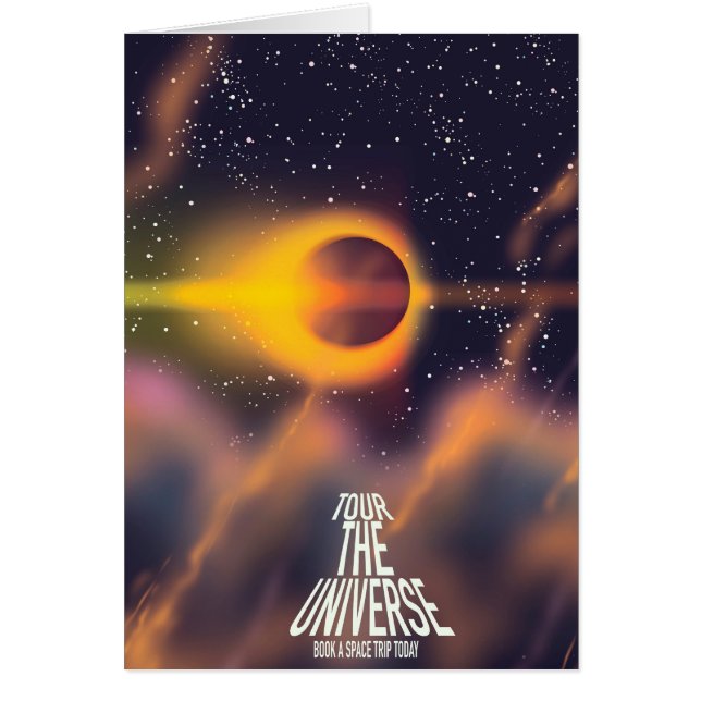 Tour the Universe "Book a trip today" (Front)