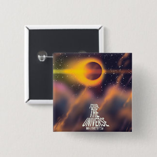 Tour the Universe "Book a trip today" 15 Cm Square Badge