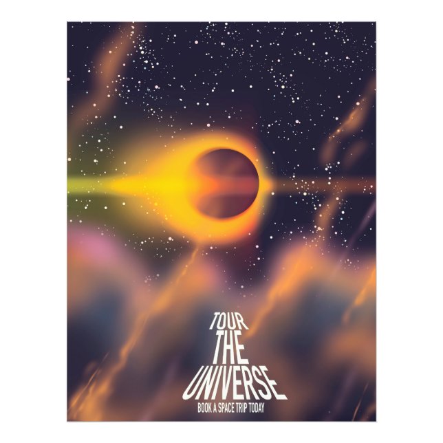 Tour the Universe "Book a trip today" Photo Print (Front)