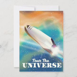 Tour The Universe space art. Invitation