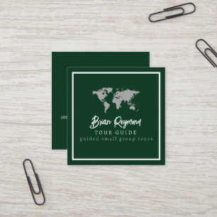 Tour   Tourism Guide Green Square Business Card