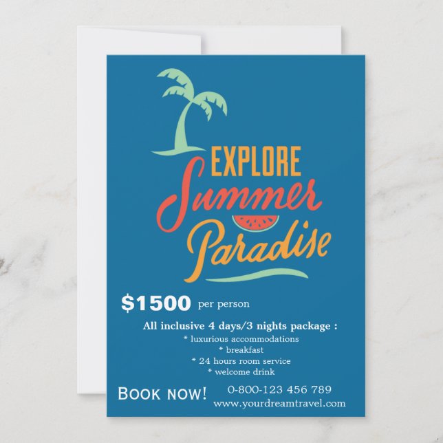 Tour Travels Invitation (Front)