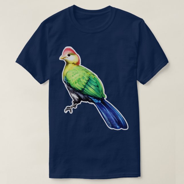 Touraco de Pauline Angola Bird T-Shirt (Design Front)