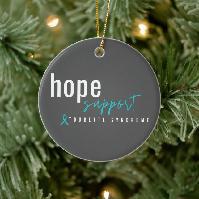 tourette syndrome. hope support. Ornaments (Tree)