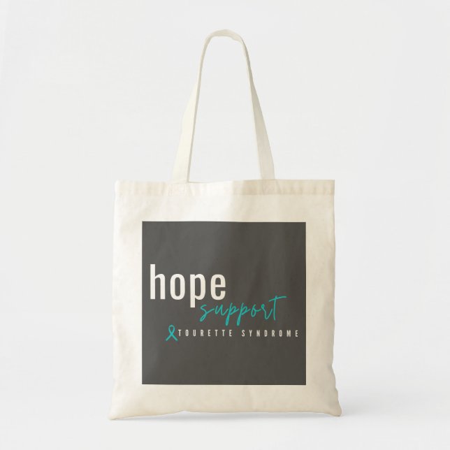 tourette syndrome. hope support. Totes & Bags (Front)