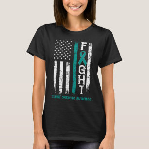Tourette Syndrome Warrior US Flag T-Shirt