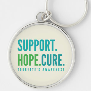 tourette's support hope cure awareness Keychain