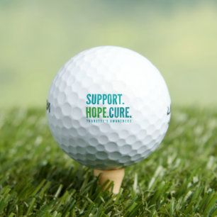 tourette's support hope cure Golf Balls