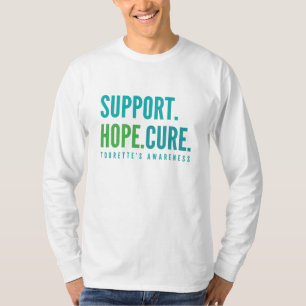 tourette's support hope cure Long Sleeved T-Shirt