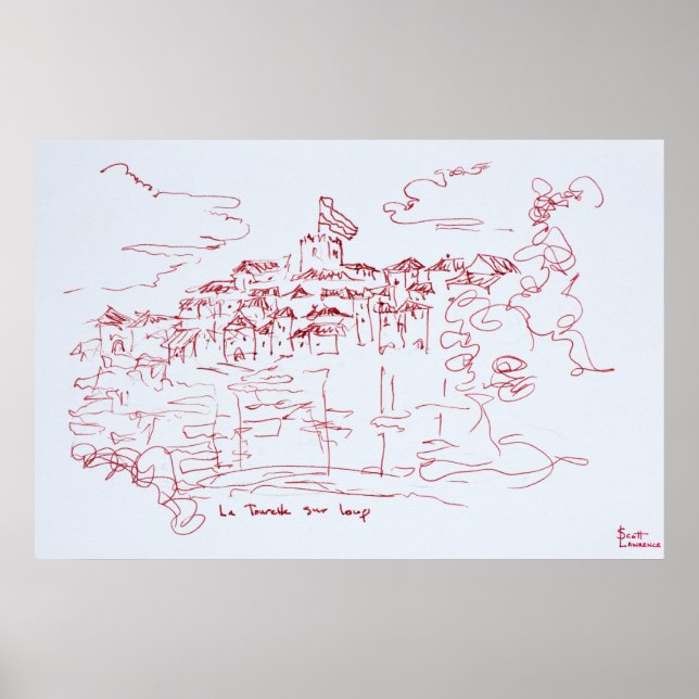 Tourettes sur Loup, Provence | South of France Poster (Front)