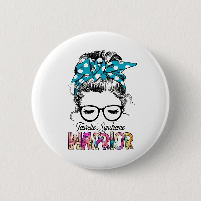 Tourette's Syndrome Awareness Month Ribbon Gifts 6 Cm Round Badge (Front)