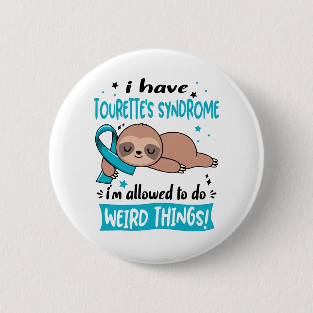 Tourette's Syndrome Awareness Month Ribbon Gifts 6 Cm Round Badge (Front)