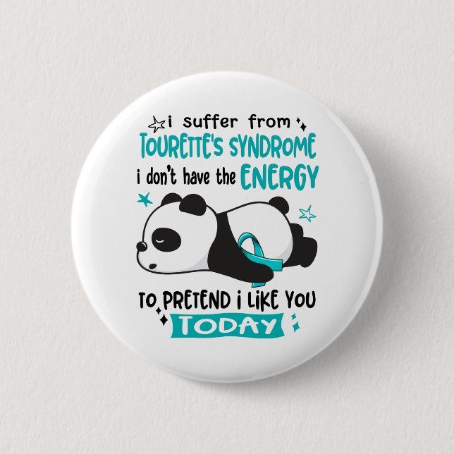 Tourette's Syndrome Awareness Month Ribbon Gifts 6 Cm Round Badge (Front)
