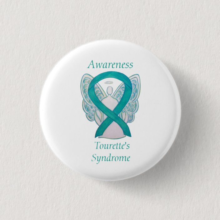 Tourette's Syndrome Awareness Ribbon Angel Pin | Zazzle.co.uk