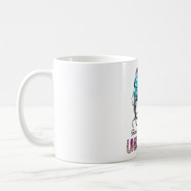 Tourette's Syndrome Awareness Ribbon Support Gifts Coffee Mug (Left)