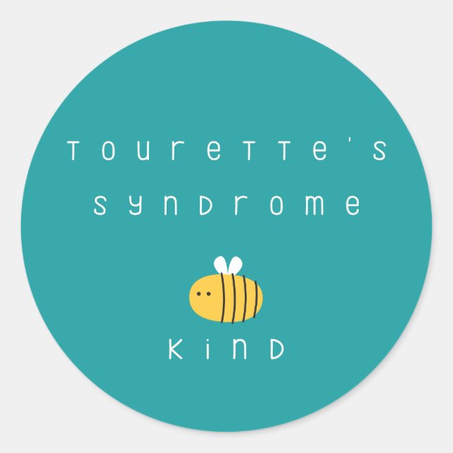 tourette's syndrome be kind Stickers (Front)