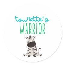 tourette's warrior awareness cute Stickers Labels