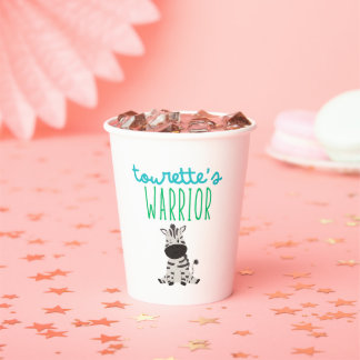tourette's warrior cute kids Paper Cups