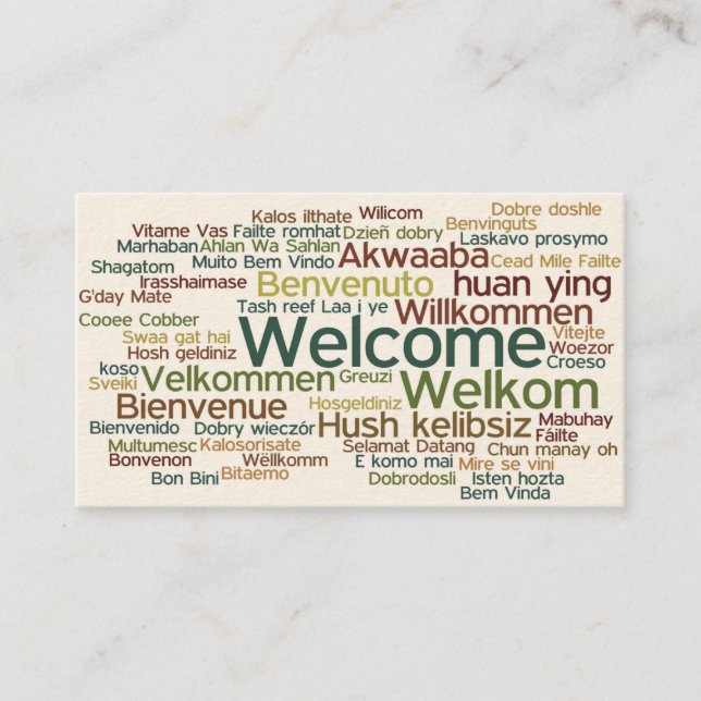 Tourism  Business Card (Front)