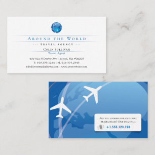 Tourism   Travel Agent Business Card