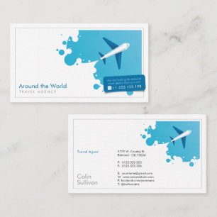 Tourism   Travel Agent Business Card