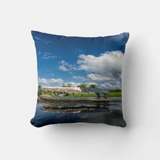 Tourist Boat Reflection Cushion (Front)