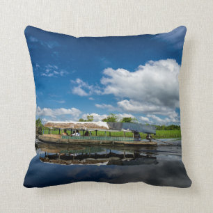 Tourist Boat Reflection Cushion