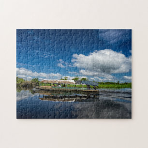 Tourist Boat Reflection Jigsaw Puzzle